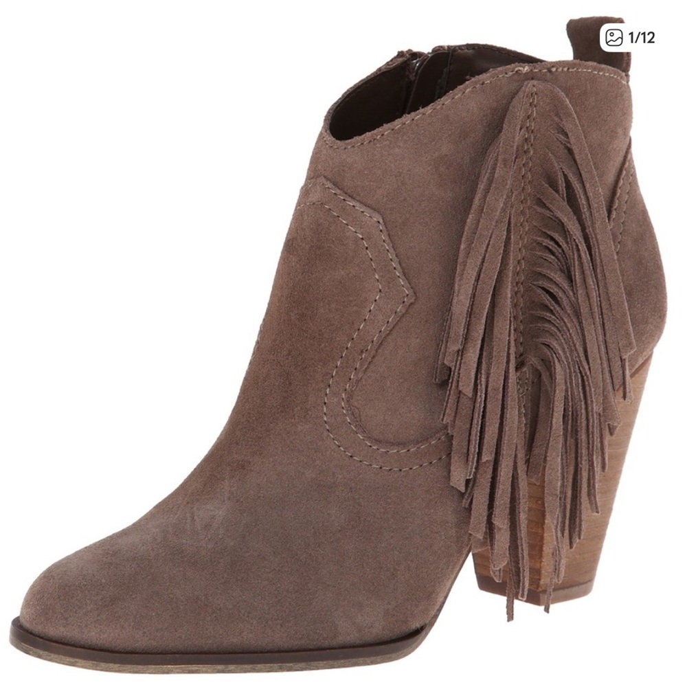 Steve Madden Ohio Poncho Western Fringe Leather Suede Boots 9